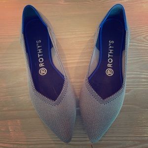 Like New Cloud Grey Rothy’s Point Flats